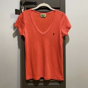 Vintage Juicy Couture V-Neck Shirt With Dog Logo